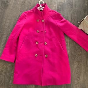 Fushia JCrew Peacoat💞 - vibrant and fun! 🌸 Sz 12